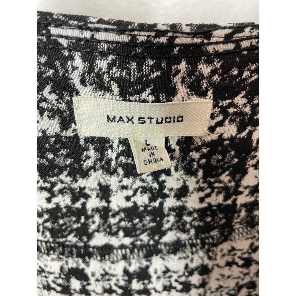 Max Studio Long Blazer Duster Jacket Houndstooth … - image 4